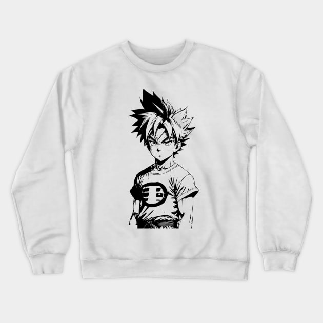 Fan Art Of Goku 05 Crewneck Sweatshirt by SanTees